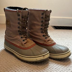 Men's Sorel 1964 Premium Canvas Waterproof Boots Sz 10